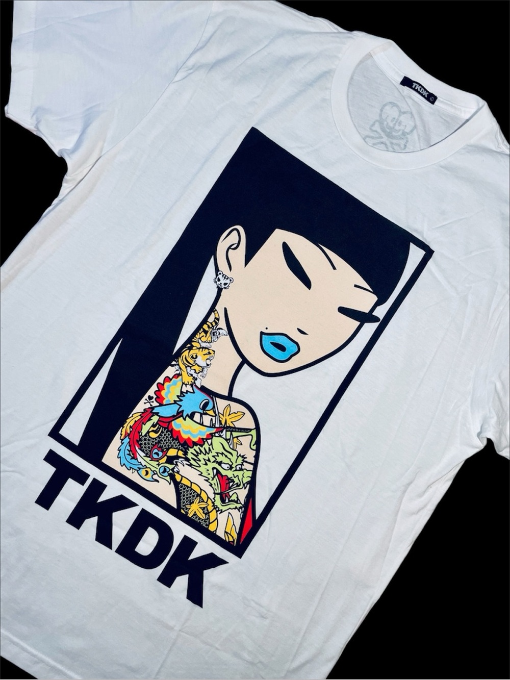 Tokidoki Dragon Tattoo Asian Girl Portrait T-Shirt Men’s Large Tee Rare HTF NWT